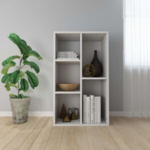 POOD24 книжный шкаф / сервант, белый, 45 x 25 x 80 см, ДСП