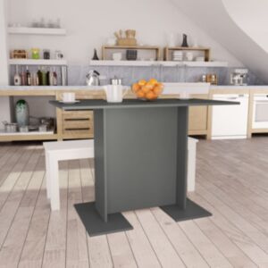 Pood24 söögilaud, hall 110 x 60 x 75 cm puitlaastplaat