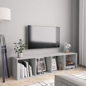 POOD24 книжный шкаф / тумба под телевизор, бетонный холл 143 x 30 x 36 см