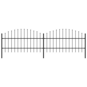 POOD24 садовый остроконечный, сталь, (0,75–1) x 3,4 м, черный