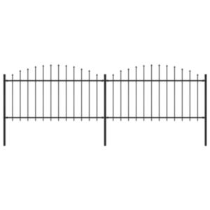 POOD24 садовый остроконечный, сталь, (1,25–1,5) x 3,4 м, черный