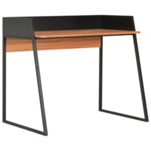 Pood24 laud, must ja pruun, 90 x 60 x 88 cm