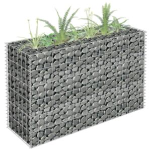 Pood24 gabioon-taimekast, tsingitud teras, 90 x 30 x 60 cm
