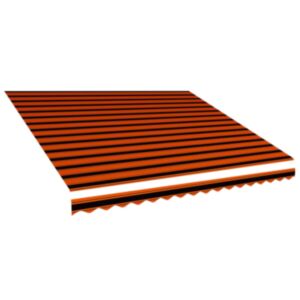 Pood24 varikatuse riie, oranž ja pruun, 450 x 300 cm