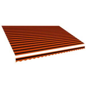 Pood24 varikatuse riie, oranž ja pruun, 500 x 300 cm