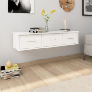 POOD24 настенные ящики, ДСП белый 88x26x18,5 см