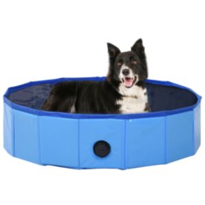 Pood24 kokkupandav koertebassein, sinine, 80 x 20 cm, PVC 