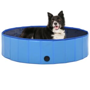 Pood24 kokkupandav koertebassein, sinine, 120 x 30 cm, PVC 