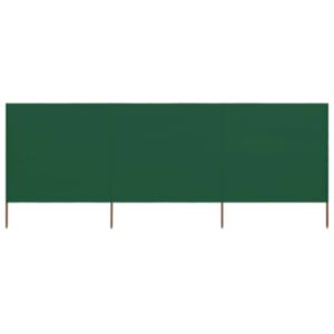 Pood24 tuulekaitse sein 3 paneelist, kangas, 400 x 80 cm roheline