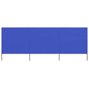 Pood24 tuulekaitse sein 3 paneelist, kangas, 400 x 80 cm, taevasinine