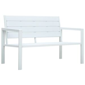 Pood24 aiapink, 120 cm, HDPE, valge, puiduvälimusega