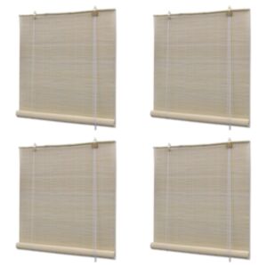 Pood24 naturaalsed bambusrulood 4 tk, 120 x 160 cm