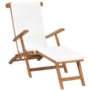 Pood24 lamamistool istmepadjaga, kreemjasvalge, tiikpuu