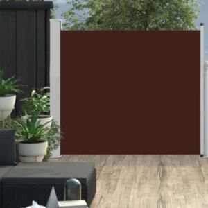 Pood24 lahtitõmmatav terrassi külgsein, 100 x 300 cm, pruun