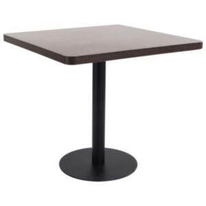 Pood24 bistroolaud, tumepruun, 80 x 80 cm, MDF