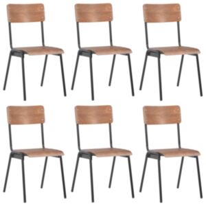 Pood24 söögitoolid 6 tk, pruun vineer