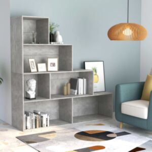 POOD24 книжный шкаф бетонный серый 155 x 24 x 160 см ДСП