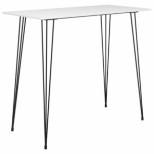 Pood24 baarilaud, valge, 120 x 60 x 105 cm