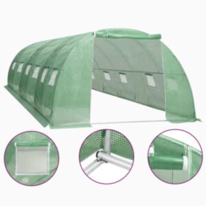 Pood24 kasvuhoone terasest vundamendiga 24 m² 6 x 4 x 2 m