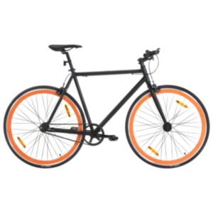 Pood24 ühekäiguline jalgratas, must ja oranž, 700C 51 cm