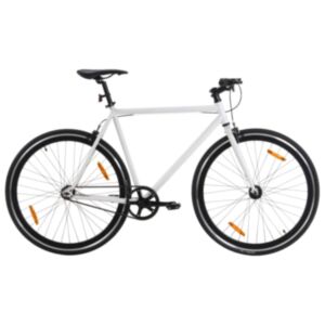 Pood24 ühekäiguline jalgratas, valge ja must, 700C 51 cm