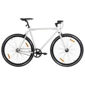 Pood24 ühekäiguline jalgratas, valge ja must, 700C 59 cm