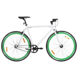 Pood24 ühekäiguline jalgratas, valge ja roheline, 700C 55 cm