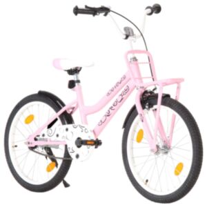 Pood24 laste jalgratas esipakiraamiga, 20'', roosa ja must