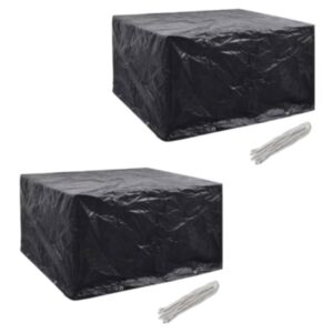 Pood24 aiamööblikatted 2 tk 6 inimesele polürotang 8 avaga 172x113 cm