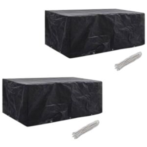 Pood24 aiamööblikatted 2 tk 8 inimesele polürotang 10 avaga 229x113 cm