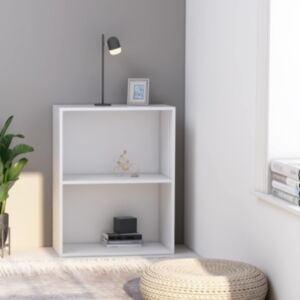 Pood24 raamaturiiul Valge 60x30x76,5 cm Engineered Wood