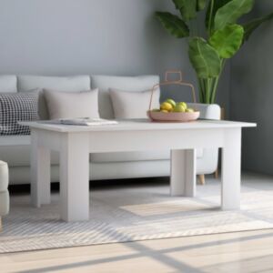 Pood24 kohvilaud, valge, 100 x 60 x 42 cm puitlaastplaat
