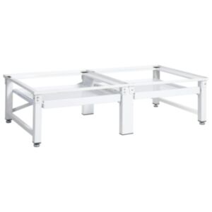 Pood24 topelt pesumasina ja kuivati alus riiulitega, valge