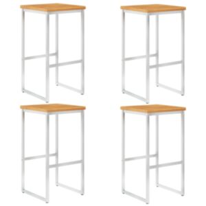 Pood24 aiatoolid, 4 tk, toekas akaatsiapuit ja roostevaba teras