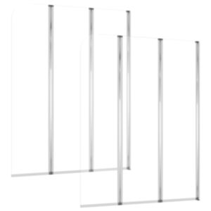 Pood24 vanniümbrised, 2 tk, 104 x 130 cm karastatud klaasist, läbipaistev