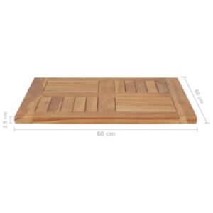 Pood24 lauaplaat tiikpuu 60 x 60 x 2,5 cm