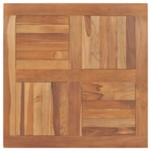 Столешница POOD24, тиковое дерево, квадрат, 80 x 80 x 2,5 см
