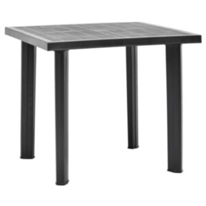 POOD24 садовый стол серый антрацит, 80 x 75 x 72 см, пластик