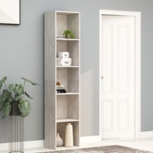POOD24 книжный шкаф бетонный серый 40 x 30 x 189 см ДСП