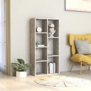 Pood24 raamaturiiul betoonhall 50 x 25 x 106 cm, puitlaastplaat