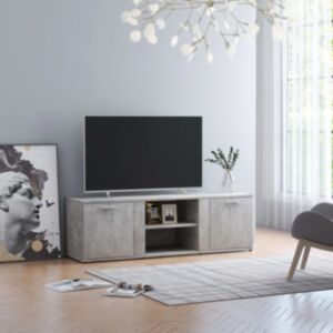POOD24 Тумба под ТВ, бетонный зал, 120 x 34 x 37 см, ДСП