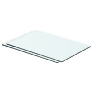 Pood24 riiulid, 2 klaasist paneeli, läbipaistvad, 40 x 20 cm 