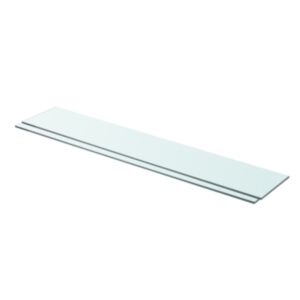 Pood24 riiulid 2 klaasist paneeli 90 x 15 cm 
