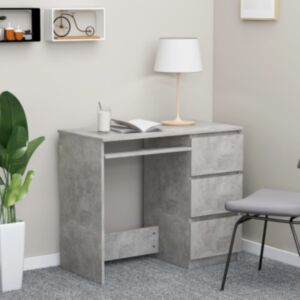 Pood24 kirjutuslaud, betoonhall, 90 x 45 x 76 cm, puitlaastplaat