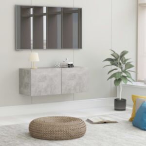 Pood24 telerikapp, betoonhall, 80 x 30 x 30 cm, puitlaastplaat