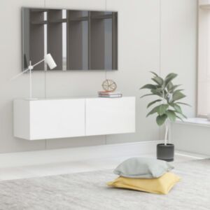 POOD24 тумба под ТВ, белый, 100 x 30 x 30 см, ДСП