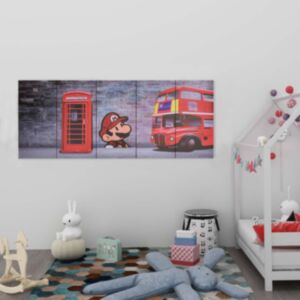 Pood24 seinamaalikomplekt lõuendil, London, värviline, 150 x 60 cm