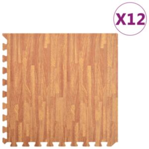 Pood24 põrandamatid 12 tk puidukiud 4,32 ㎡ EVA-vaht