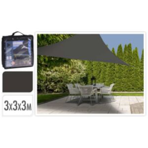 Козырек от солнца ProGarden 3x3x3 м, темно-серый, треугольник