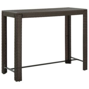 Pood24 aia baarilaud, pruun, 140,5 x 60,5 x 110,5 cm, polürotang 